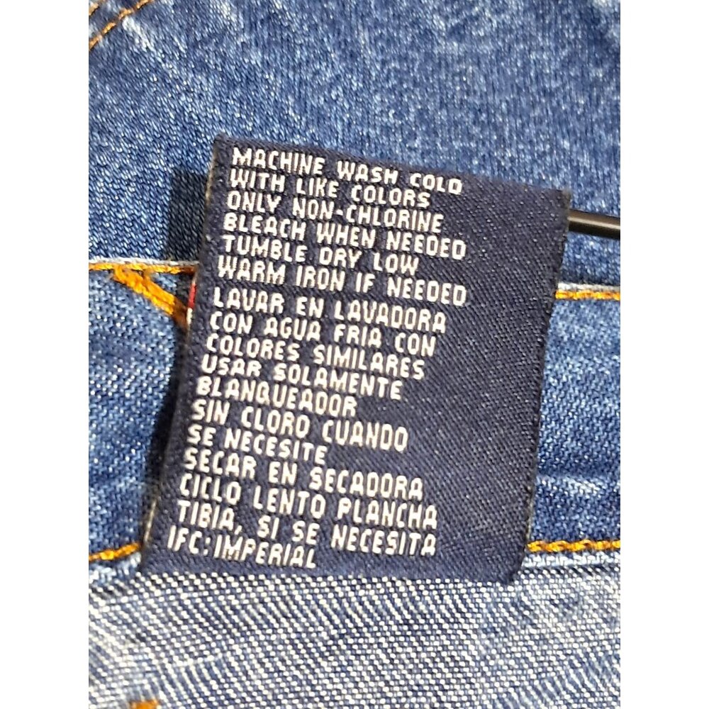 Vintage Bill Blass Jeanswear Shorts Womens Size 10 Blue Denim Cargo Carpenter - Picture 8 of 8